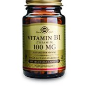 Solgar Vitamin B1 Thiamin Vegetable Capsules, 100 mg, 100 Count