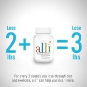 alli® Weight Loss Aid, Orlistat 60mg Capsules,120ct Refill Pack
