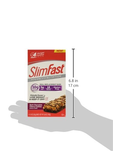 Slim Fast Advanced Nutrition Meal Replacement Bar, Chocolate Cherry Cashew, 4 Bars, 1.59 oz. each Slim Fast Advanced Nutrition Meal Replacement Bar, Chocolate Cherry Cashew, 4 Bars, 1.59 oz. each
