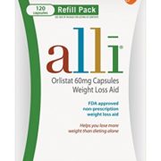 alli® Weight Loss Aid, Orlistat 60mg Capsules,120ct Refill Pack