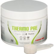 THERMO PRE - All-Natural 2-In-1 Pre Workout Thermogenic Fat Burner, Non-Habit Forming Sustained Energy Weight Loss Formula with KSM-66 Ashwagandha, Capsimax and Cognizin, Strawberry Punch, 20 Serving