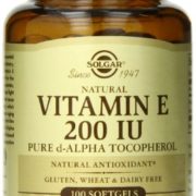 Solgar Vitamin E 200 IU Alpha Softgels, 100 Count Solgar Vitamin E 200 IU Alpha Softgels, 100 Count
