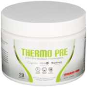 THERMO PRE - All-Natural 2-In-1 Pre Workout Thermogenic Fat Burner, Non-Habit Forming Sustained Energy Weight Loss Formula with KSM-66 Ashwagandha, Capsimax and Cognizin, Strawberry Punch, 20 Serving