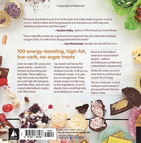 Sweet and Savory Fat Bombs: 100 Delicious Treats for Fat Fasts, Ketogenic, Paleo, and Low-Carb Diets Sweet and Savory Fat Bombs: 100 Delicious Treats for Fat Fasts, Ketogenic, Paleo, and Low-Carb Diets