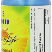 Nature's Life E, D-Alpha and Mixed Tocopherols 400 IU Softgels, 250 Count