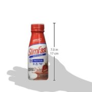 SlimFast Ready to Drink Bottles, Strawberries and Cream Meal Replacement Shake, 11-Ounces, 8 Count