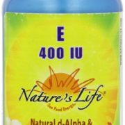 Nature's Life E, D-Alpha and Mixed Tocopherols 400 IU Softgels, 250 Count