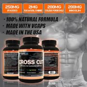 CROSS CUT - All-Natural Caffeine Free Thermogenic Fat Burner for Men and Women, Non-Habit Forming Sustained Energy with Teacrine & 7 More Clinically Fat Loss Proven Ingredients, 60 Vcaps CROSS CUT - All-Natural Caffeine Free Thermogenic Fat Burner for Men and Women, Non-Habit Forming Sustained Energy with Teacrine & 7 More Clinically Fat Loss Proven Ingredients, 60 Vcaps