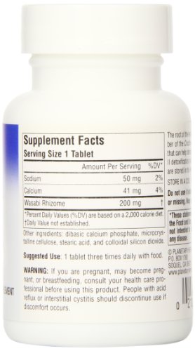 Planetary Herbals Wasabi Detox Tablets, 200 mg, 30 Count Planetary Herbals Wasabi Detox Tablets, 200 mg, 30 Count