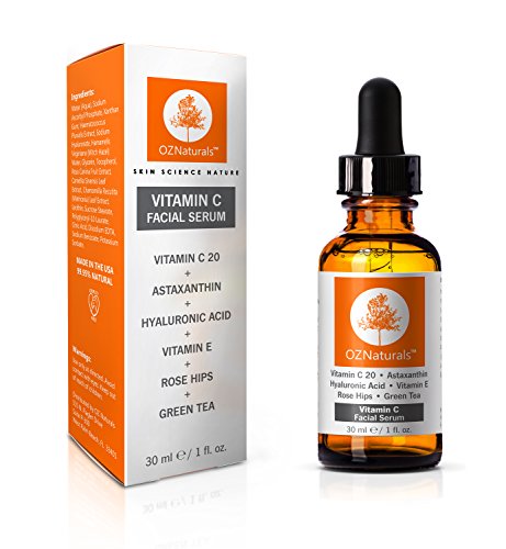 OZNaturals- Vitamin C Serum For Your Face Contains Professional Strength 20% Vitamin C + Hyaluronic Acid - Anti Wrinkle, Anti Aging Serum For A Radiant & More Youthful Glow! Allure Magazine's Best In Beauty! OZNaturals- Vitamin C Serum For Your Face Contains Professional Strength 20% Vitamin C + Hyaluronic Acid - Anti Wrinkle, Anti Aging Serum For A Radiant & More Youthful Glow! Allure Magazine's Best In Beauty!